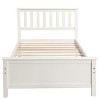 CAVINAS Platform Bed Twin Size Modern Wooden Bed Frame with Headboard and Footboard for Bedroom - 3 of 4