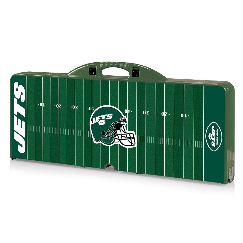 NFL New York Jets Portable Folding Table with Seats, 4 of 5