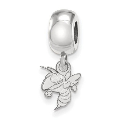 Black Bow Jewelry Sterling Silver Georgia Tech Yellow Jackets NCAA Bead Charm