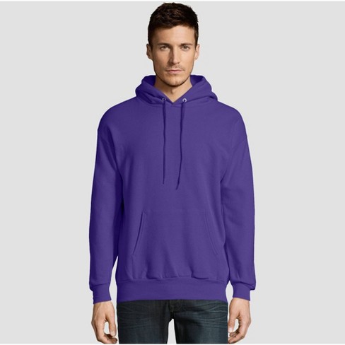Warmte bubbel pijpleiding Hanes Men's Ecosmart Fleece Pullover Hooded Sweatshirt - Purple M : Target