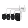 Fourtify 4 Camera Perimeter Security System  1x 1080p Wi-Fi Cam w 64GB SD Card / 3x 1080p DVR Cams - 3 of 4