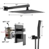 Whizmax Bathroom Shower Faucet Set, Rainfall Shower Head With Handheld Combo With Pressure-Balanced Valve - 4 of 4