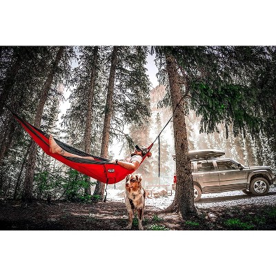 Seafoam and Grey Nylon Double Camping Hammock