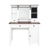 Gulches 41.73" Farmhouse Makeup Vanity with Mirror and Lights, Wide Vanity Desk ,Vanity Table with Drawers and Cabinet, Dressing Table for Bedroom - 4 of 4