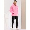 Lars Amadeus Men's Pullover Solid Long Sleeves Hooded Sweatshirts with Pocket - 4 of 4