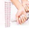 Unique Bargains French Almond Fake Nails White 4 Pcs - 3 of 4