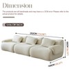 GDFStudio Peacock Modular Boucle Fabric and Compressed Memory Foam Sectional Sofa - 3 of 4