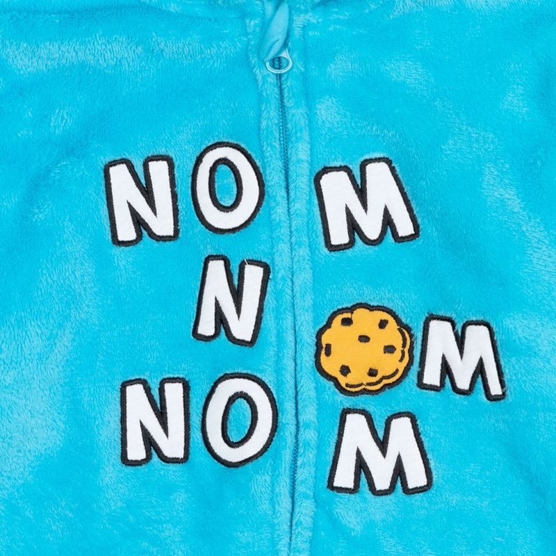 Sesame Street Elmo Cookie Monster Baby Zip Up Cosplay Costume Coverall Infant to Toddler, 4 of 9