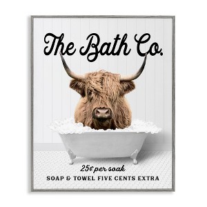 Stupell Industries Bubble Bath Cattle, 30" x 24" - 1 of 4