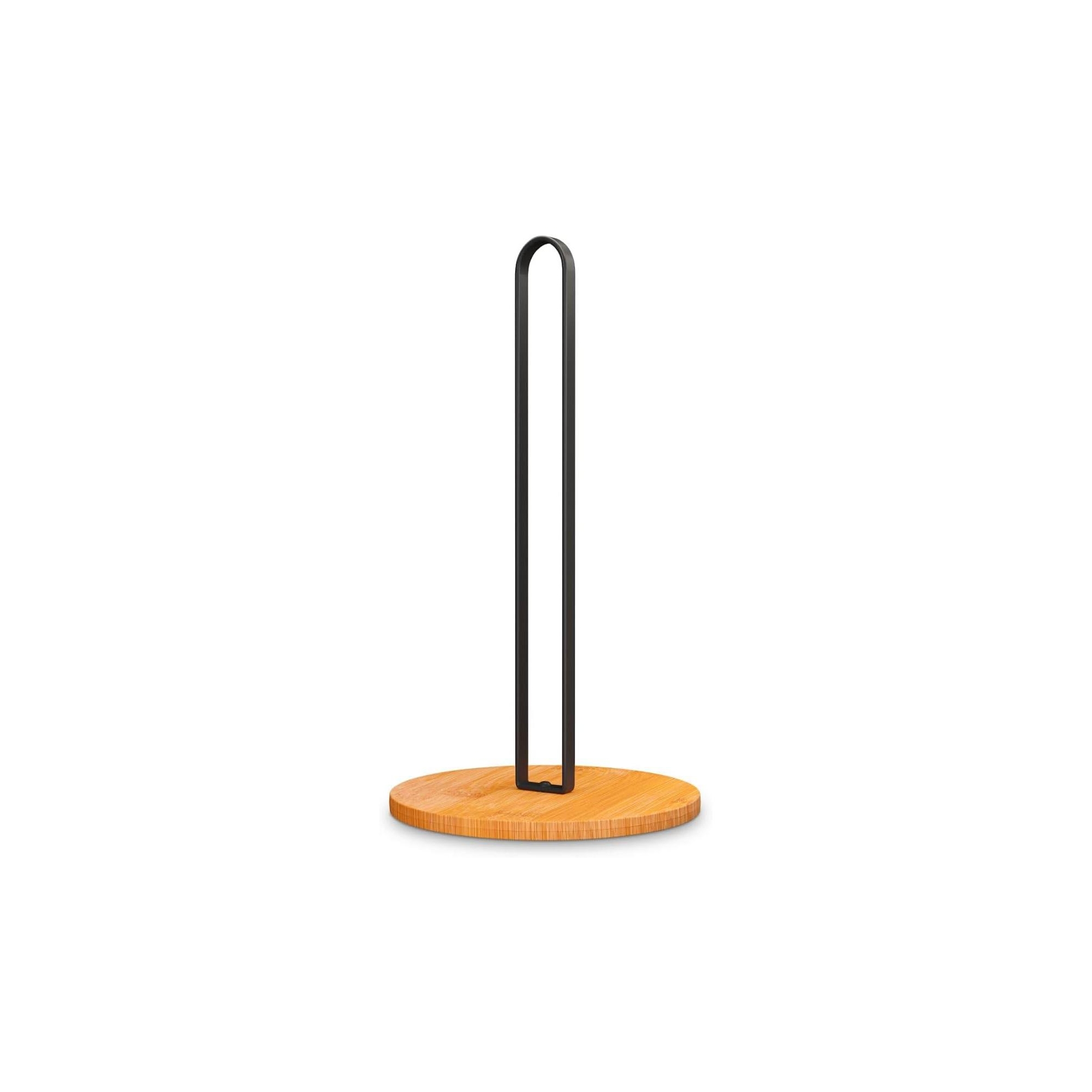 Paper Towel Holder - Wooden Paper Towel Holder with Non-Slip Wood Base, Modern Style, Countertop Paper Towel Holder for Kitchen, Home, Office