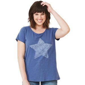 ellos Women's Plus Size Love Graphic Tee - 1 of 4