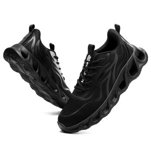 Furuian Steel Toe Sneakers Puncture Proof Work Lightweight Indestructible Safety Shoes Comfortable Black - 1 of 4