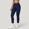 Anna-Kaci Active Women's High Waist Crossover Lounge Leggings with Full Length Slim Fit and Flattering Waistband - 2 of 4
