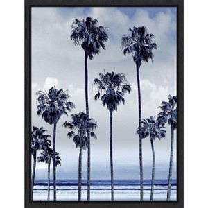 Amanti Art Beach Palms Indigo II by Devon Davis Canvas Wall Art Print Framed 18 x 24-in. - 1 of 4
