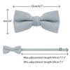 INSPIRE CHIC Men's Solid Color Pre-Tied Thick Tie Set - 3 of 4