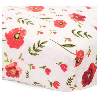 poppy crib sheet