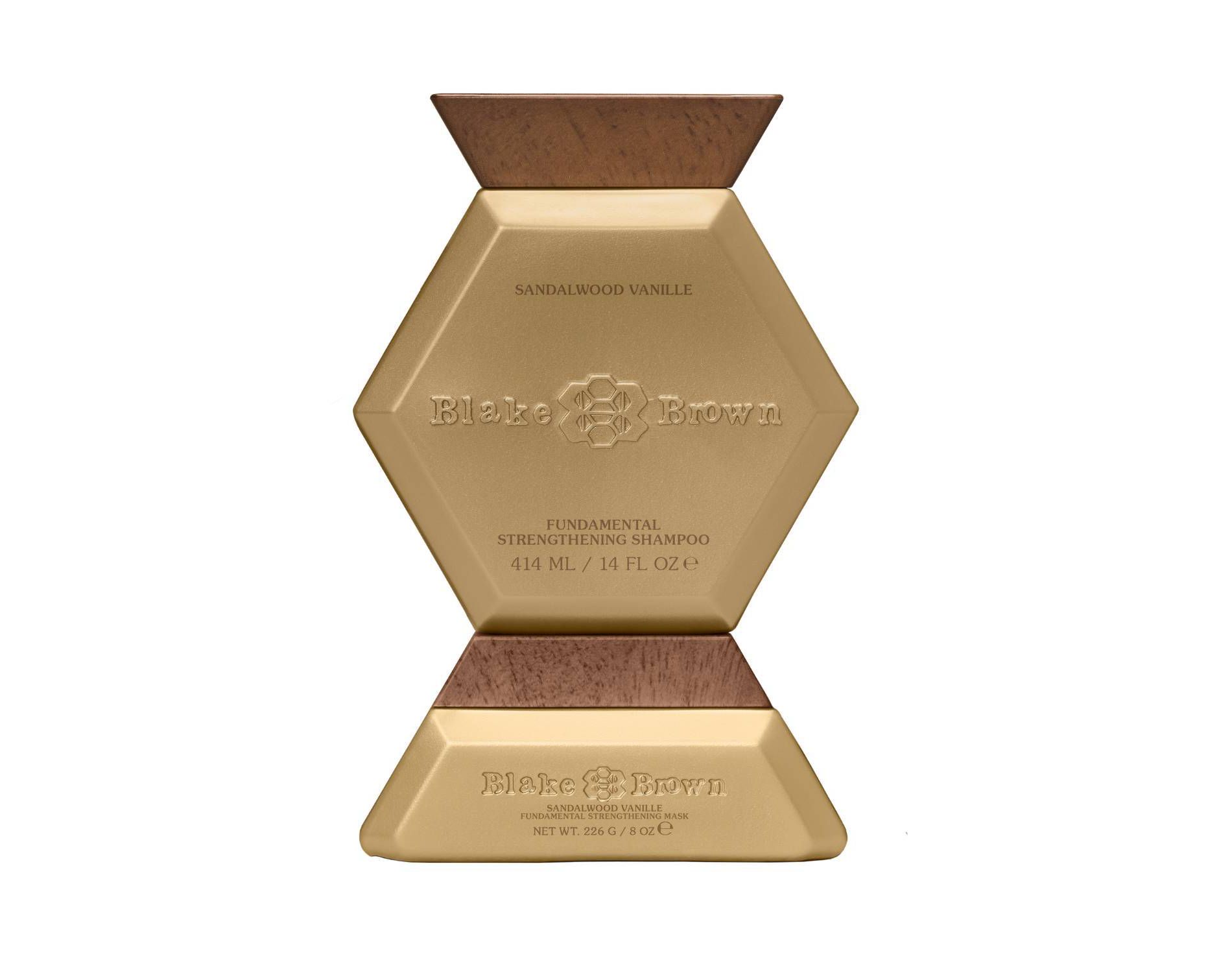 Blake Brown Fundamental Strengthening Sandalwood Vanille Shampoo 14 fl oz + 8 fl oz Mask