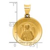 Black Bow Jewelry 14k Yellow Gold Hollow St. Gabriel Medal Pendant, 19mm (3/4 Inch) - 4 of 4