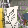 Outdoor Decor by Commonwealth Half Yellow Print Outdoor Pillow Cover 18" x 18" Multi (Cover Only) - 3 of 4