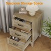 3 Drawer Dresser, Modern Wood Dresser with Raised Panel Drawer Front, Accent Chest of Drawers for Bedroom, Living Room, Entryway - 4 of 4