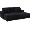 Sapphtopaz Couches for Living Room 3-Seater Sofa Couch Upholstered Sofa Bed with 4 Matching Toss Pillows Sleeper Sofa for Bedroom,Apartment - 4 of 4