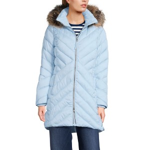 Lands' End Women's Insulated Cozy Fleece Lined Primaloft Coat - 1 of 4