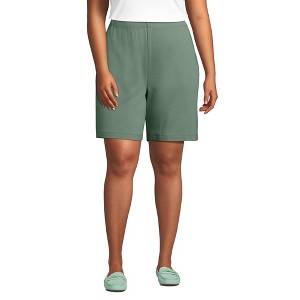 Lands' End Women's Sport Knit High Rise Shorts - 1 of 4
