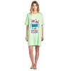 Casual Nights Women's Short Sleeve Printed Scoop Neck Sleep Tee - 4 of 4