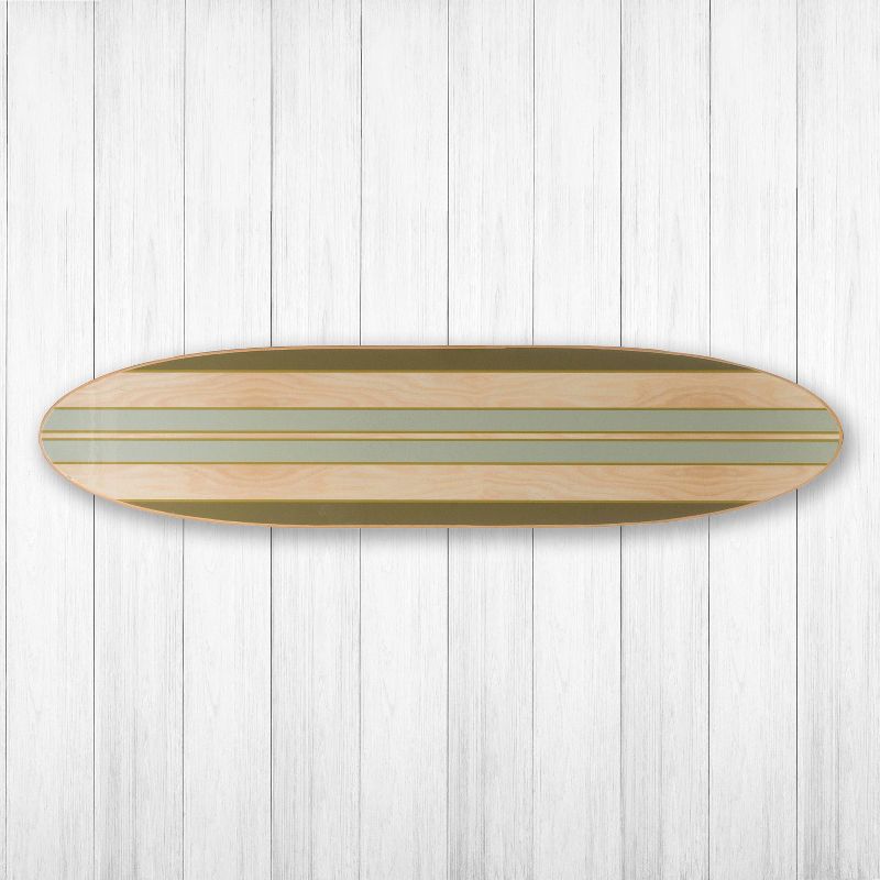 Storied Home Lacquered Wood Surfboard Wall Decor with Hangs Vertical or Horizontal, 3 of 10
