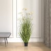 Artificial Grass Plant (48") Cream - Vickerman: Indoor Faux Pampas, PVC Material, Black Pot - 3 of 3