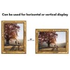 Americanflat Picture Frame - Gold Bamboo Frame with Faux Bamboo Design - with Easel Stand and Shatter Resistant Glass - 4 of 4