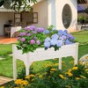 FDW Garden Raise Bed Elevated Garden Bed Wood Planter Box Kit for Vegetable Flower Outdoor Yard Gardening Planter Box Wooden Garden Box ,Nature - 2 of 4