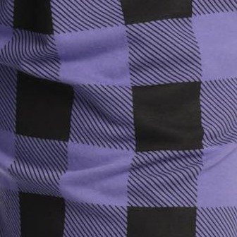 buffalo plaid - purple black 100% organic cotton