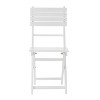 2/4 pcs Folding Dining Chairs, Outdoor Patio Wooden Accent Armless Chairs -ModernLuxe - 4 of 4
