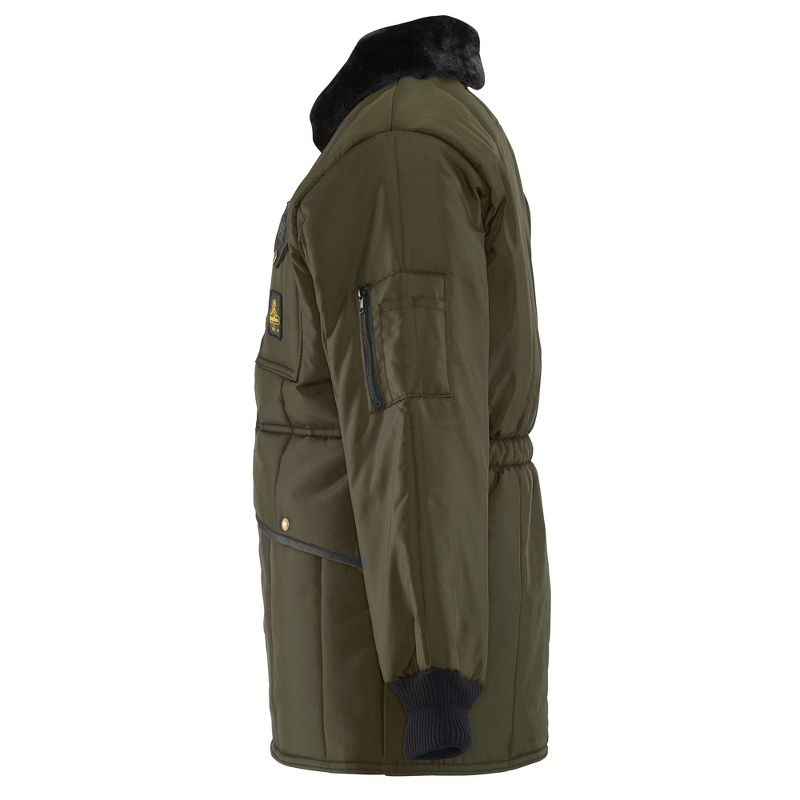RefrigiWear Men's Iron-Tuff Jackoat Insulated Workwear Jacket with Fleece Collar, 4 of 8