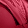 Brielle Home 100% Premium 300 TC Modal Bedding Collection Sateen Duvet Cover Set Red - 4 of 4