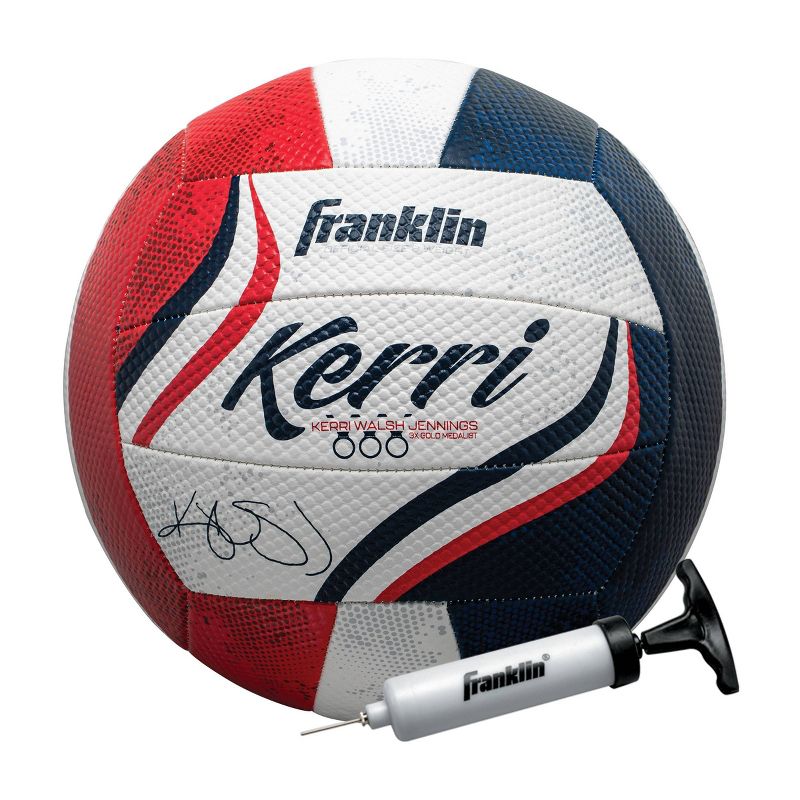 Franklin Sports Kerri Walsh Jennings Volleyball - Red/Blue/White, 1 of 6