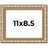 PosterPalooza | 11x8.5 Modern Bamboo Picture Frame, UV Acrylic, 5 Finishes - 2 of 4