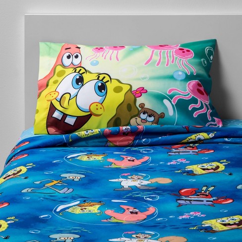 Twin Spongebob Squarepants Sea Adventures Sheet Set Target