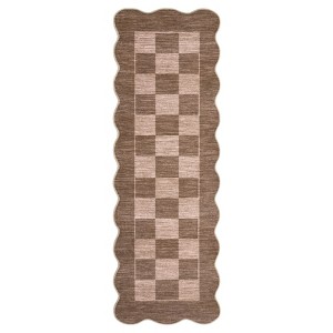 Machine Washable Geometric Checkered Living Room Rugs, Ultra Thin Non Slip Bedroom Carpet, Large Stain Resistant Dining Room Rugs - 1 of 4