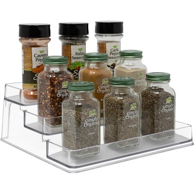 Sorbus 2 Pack 3-Tier Spice Rack Organizers - Clear Organizers for Pantry, Kitchen & More — фото 2