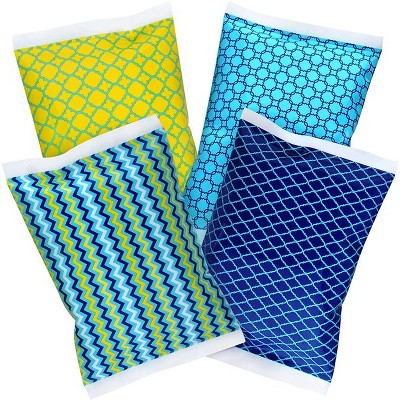 Truhealth 4 Pack Small Reusable Ice Packs For Lunch Box, Bag Or Cooler,  Long Lasting, Bpa Free, Bold Prints : Target