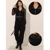 INSPIRE CHIC Women's Zip Up Long Sleeve Mesh Sheer Hoodie Bomber Jackets - 2 of 4