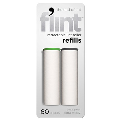 Flint Retractable Lint Roller Refills 2 