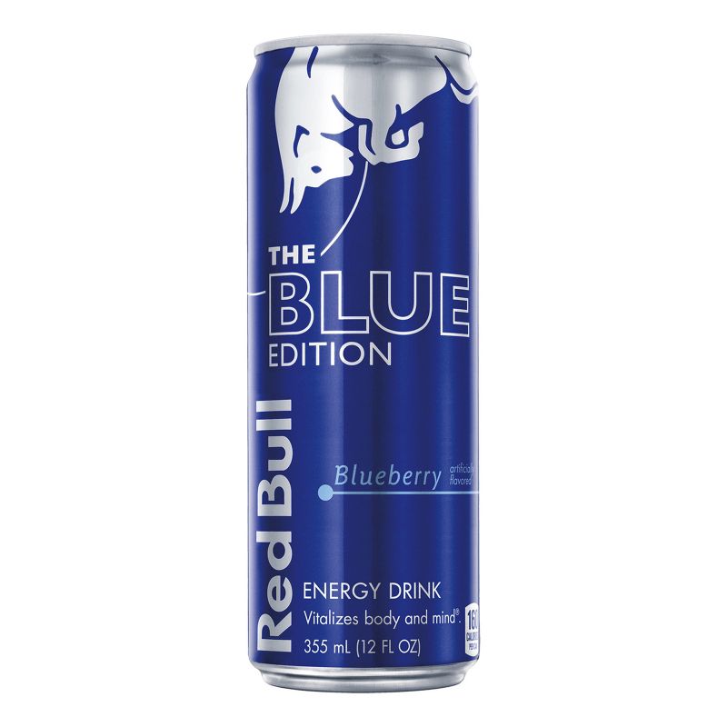 Red Bull Blue Edition Blueberry Energy Drink - 12 fl oz Can, 1 of 9