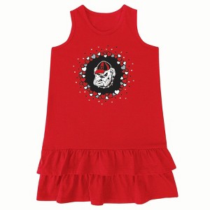 NCAA Georgia Bulldogs Girls' Infant Ruffle Dress - 1 of 3