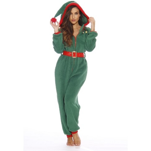 Winter Fun Christmas Adult Onesie Pajamas With Hood for Men