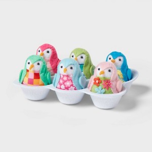 Featherly Friends™ 7pc Fabric Easter Egg Carton - Spritz™ - 1 of 3
