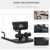 Whisen Men’s Multifunctional 3-in-1 Padded Sissy Squat Machine with Non-Slip Foot Plate, Foam Roller Pads - Black - 4 of 4