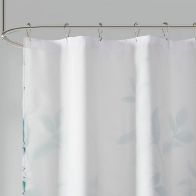 LunaLulinlk Burnout Printed Shower Curtain Seafoam 72x72"